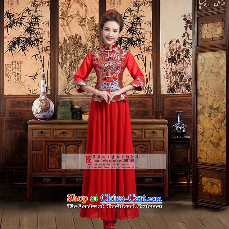 Love So Peng 2014 New Chinese wedding dress bride red long serving modern retro improvements bows qipao winter XXXL Sau San need to do is not a replacement for a picture, prices, brand platters! The elections are supplied in the national character of distribution, so action, buy now enjoy more preferential! As soon as possible.