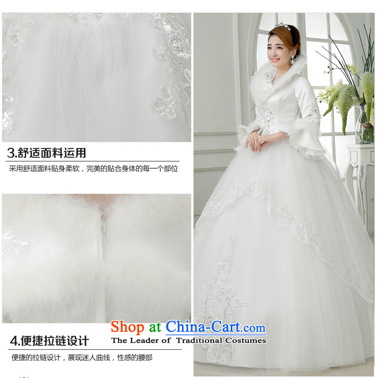 Embroidered is the new 2015 bride thick winter clothing winter long-sleeved winter of marriage lace Sau San Wedding White XL code 2 ft 2 waist Suzhou picture, prices, Ship Brand platters! The elections are supplied in the national character of distribution, so action, buy now enjoy more preferential! As soon as possible.