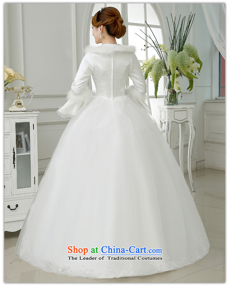 Embroidered is the new 2015 bride thick winter clothing marriage winter long-sleeved lace Sau San Wedding White XXL 2 ft 3 waist Suzhou picture, prices, Ship Brand platters! The elections are supplied in the national character of distribution, so action, buy now enjoy more preferential! As soon as possible.