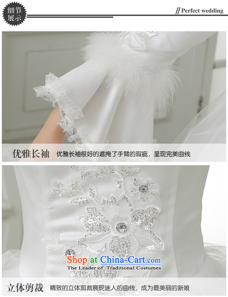 Embroidered is the new 2015 bride thick winter clothing marriage winter long-sleeved lace Sau San Wedding White XXL 2 ft 3 waist Suzhou picture, prices, Ship Brand platters! The elections are supplied in the national character of distribution, so action, buy now enjoy more preferential! As soon as possible.