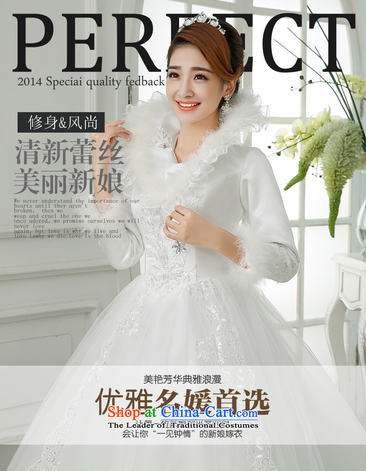 Embroidered bride upscale winter is no wedding dresses 2015 new winter marriage winter clothing cotton long-sleeved white wedding XXXL 2 ft 4 waist Suzhou picture, prices, Ship Brand platters! The elections are supplied in the national character of distribution, so action, buy now enjoy more preferential! As soon as possible.