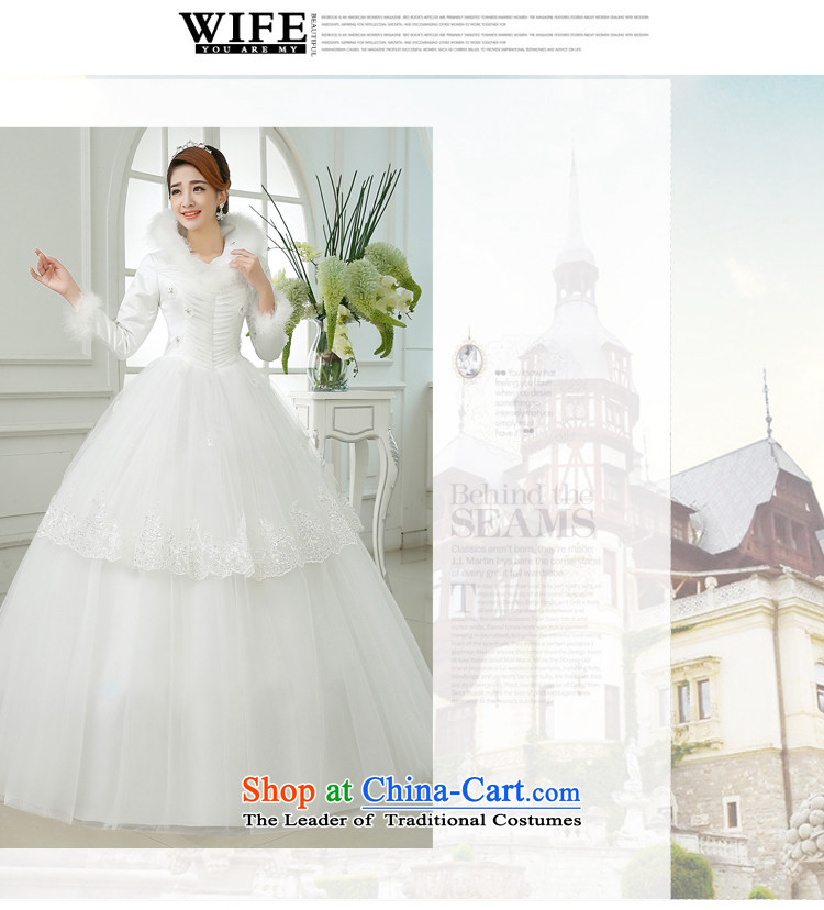 Embroidered is by no means a bride wedding dresses new 2015 warm winter thick collar gross winter bride winter long-sleeved wedding White M 2 feet waist Suzhou shipment picture, prices, brand platters! The elections are supplied in the national character of distribution, so action, buy now enjoy more preferential! As soon as possible.