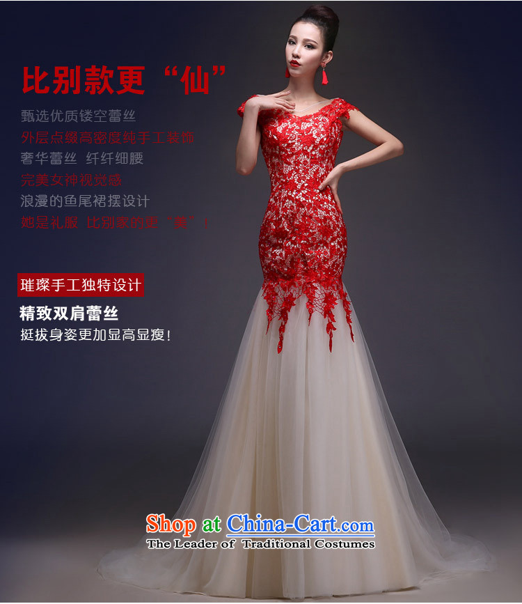Yet, a wedding dresses new shoulders crowsfoot Sau San lace long strap evening dress xs5269 red S picture, prices, brand platters! The elections are supplied in the national character of distribution, so action, buy now enjoy more preferential! As soon as possible.