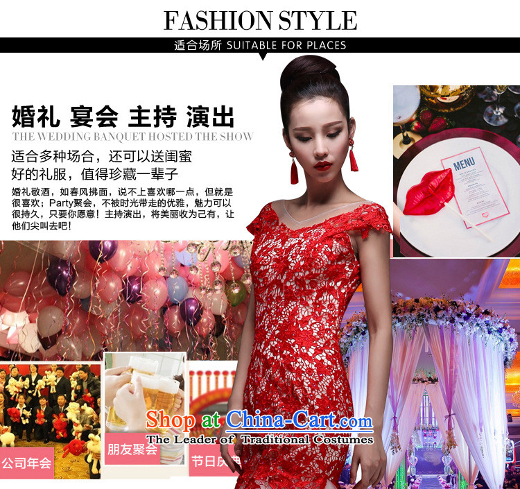 Yet, a wedding dresses new shoulders crowsfoot Sau San lace long strap evening dress xs5269 red S picture, prices, brand platters! The elections are supplied in the national character of distribution, so action, buy now enjoy more preferential! As soon as possible.
