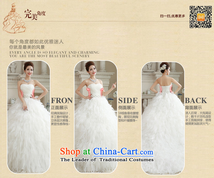 Honeymoon bride wedding dresses 2015 Winter, wedding classic wiping the Chest Korean Princess feather tail wedding white picture, prices, S brand platters! The elections are supplied in the national character of distribution, so action, buy now enjoy more preferential! As soon as possible.