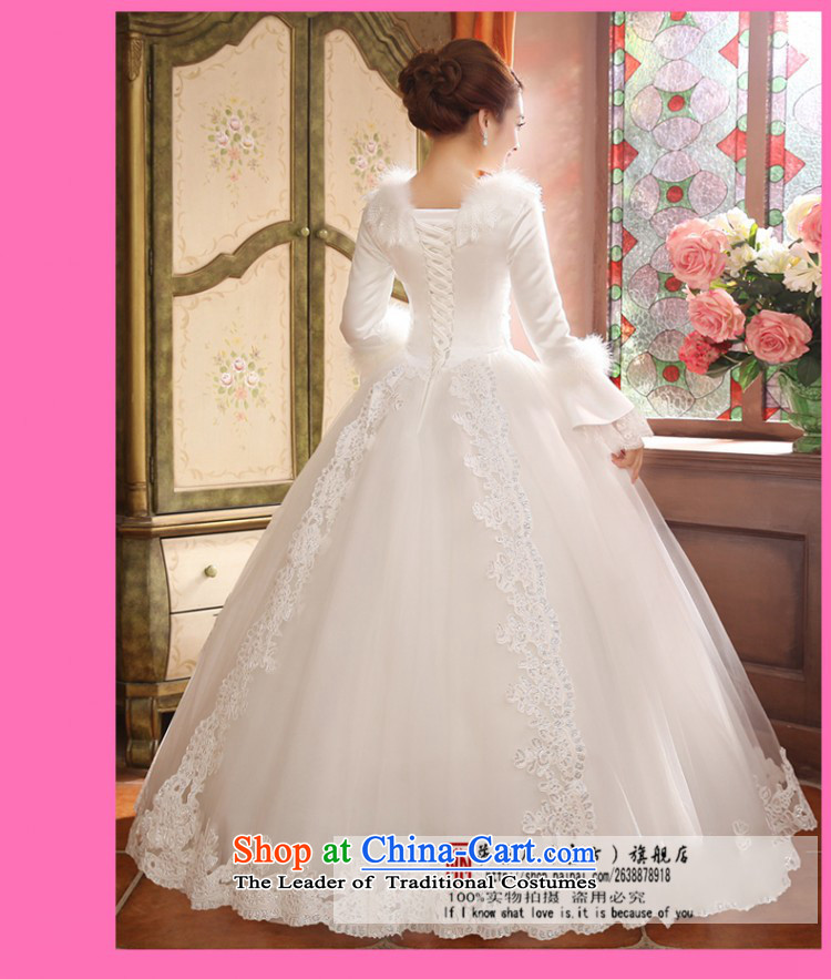 Wedding dresses new 2014 winter wedding long-sleeved thick Korean version for autumn and winter, of gross cotton replace S package returning picture, prices, brand platters! The elections are supplied in the national character of distribution, so action, buy now enjoy more preferential! As soon as possible.