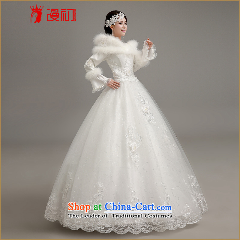 In the early 2015 new man winter video thin wedding thick warm winter marriage wedding dresses Korean straps to align the white bon bon skirt White XXL code wedding, spilling the early shopping on the Internet has been pressed.