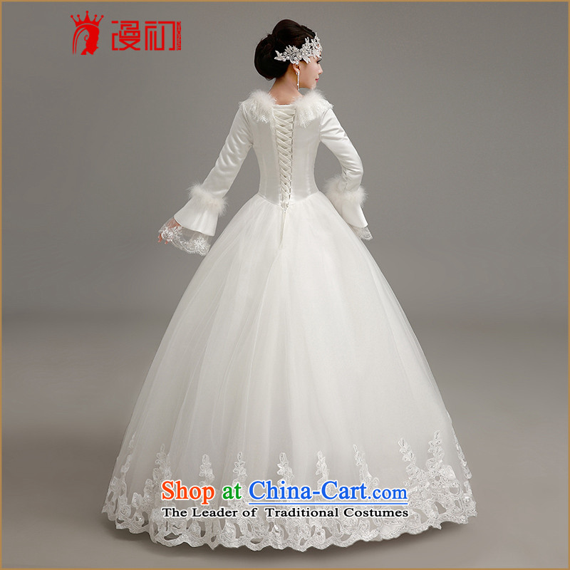 In the early 2015 new man winter video thin wedding Korean straps to align the white bon bon skirt wedding thick warm winter marriage wedding dresses white S code, spilling the early shopping on the Internet has been pressed.