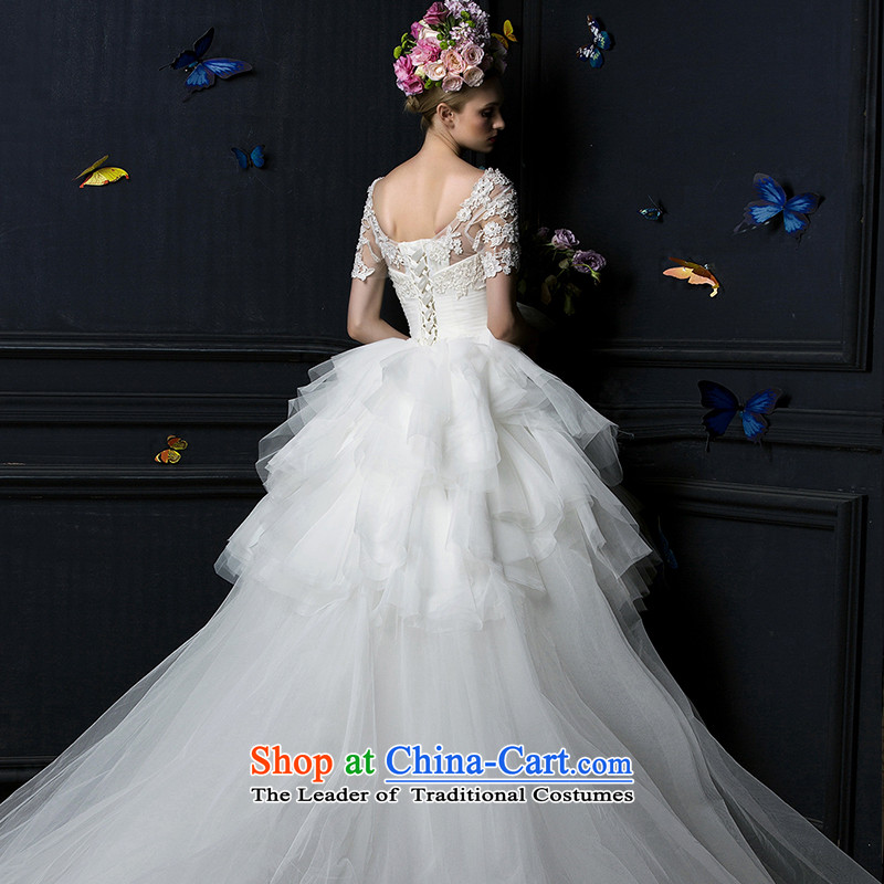 The 2015 new HIV Butterfly Dream anointed chest winter lace long-sleeved bon bon skirt long tail bride wedding dresses wedding white streaks in winter) , the HIV shopping on the Internet has been pressed.