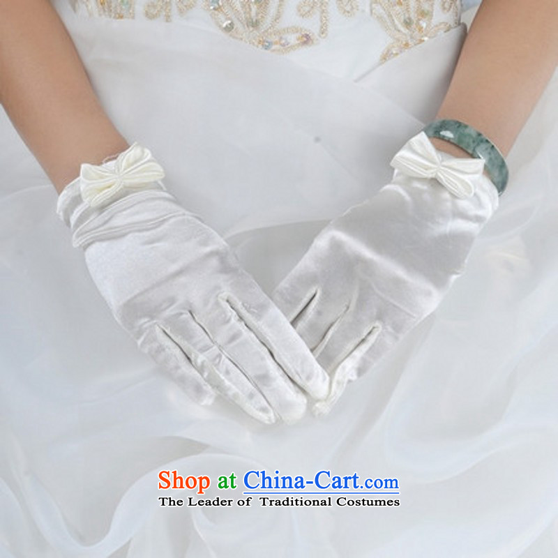 The bride female Korean winter gloves wedding dress wedding gloves bow tie short of white gloves white, love so Peng (AIRANPENG) , , , shopping on the Internet