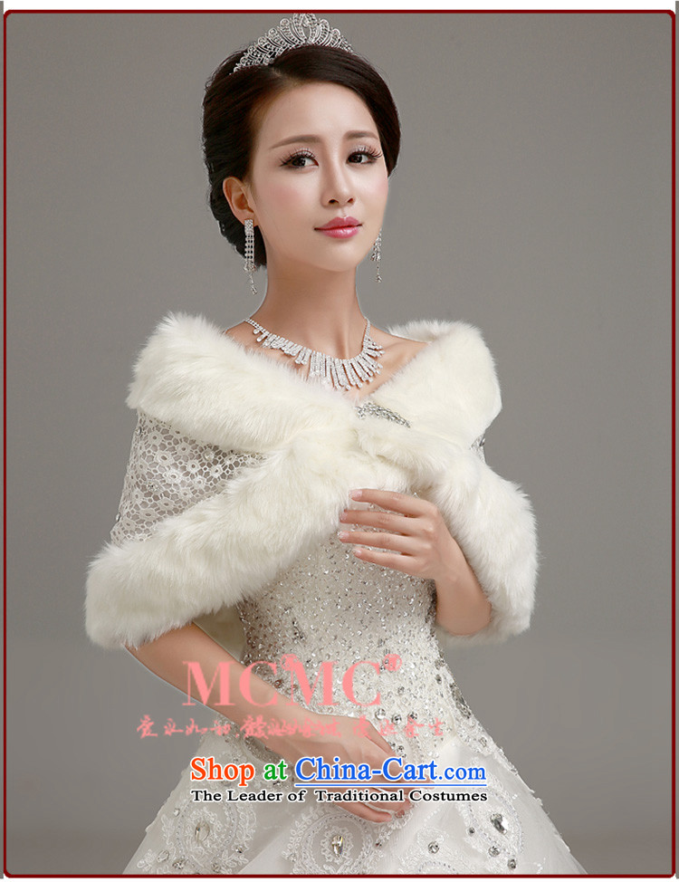 In the early 2015 bride walks wedding shawl winter wedding at small shoulder winter wedding warm jacket high rabbit wool shawl white water-soluble lace C of the code are pictures, prices, brand platters! The elections are supplied in the national character of distribution, so action, buy now enjoy more preferential! As soon as possible.