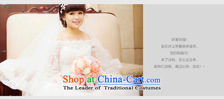 The 2015 new HIV boast long tail Korean word princess crowsfoot Shoulder Drill wedding dress wedding dress long-sleeved white L picture, prices, brand platters! The elections are supplied in the national character of distribution, so action, buy now enjoy more preferential! As soon as possible.