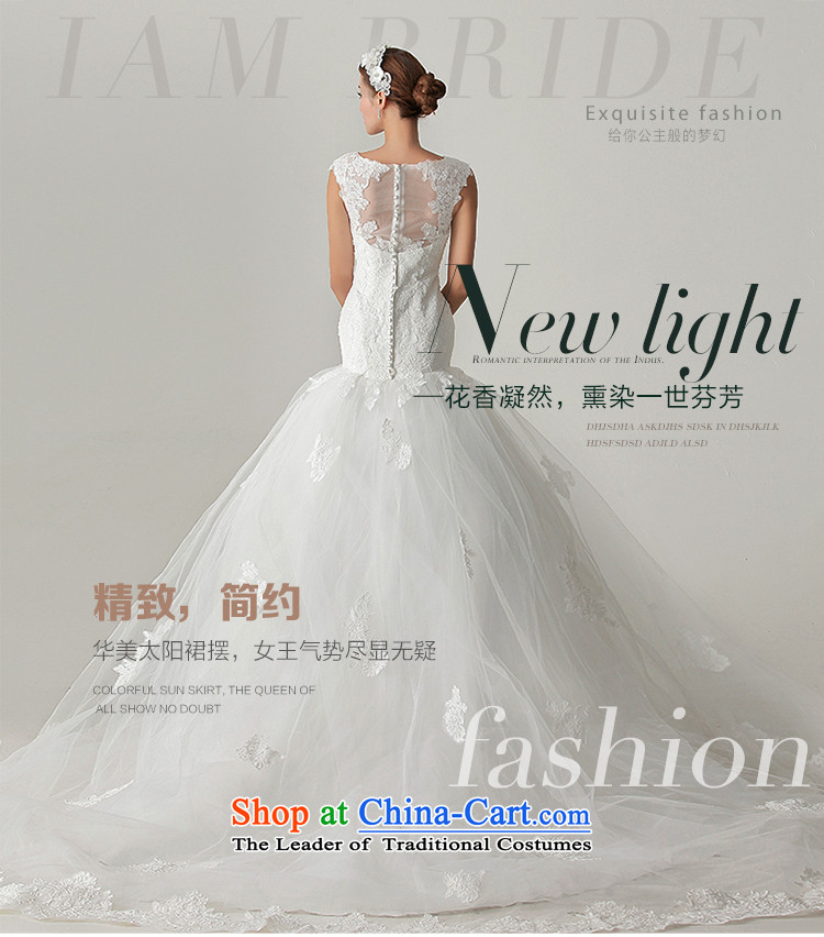 The 2015 new HIV flower fuser elegant lace back a crowsfoot field shoulder Princess Korean tail wedding dresses White M picture, prices, brand platters! The elections are supplied in the national character of distribution, so action, buy now enjoy more preferential! As soon as possible.