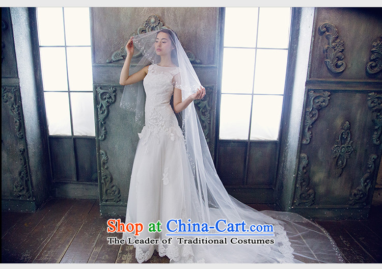 The 2015 new HIV flower fuser elegant lace back a crowsfoot field shoulder Princess Korean tail wedding dresses White M picture, prices, brand platters! The elections are supplied in the national character of distribution, so action, buy now enjoy more preferential! As soon as possible.