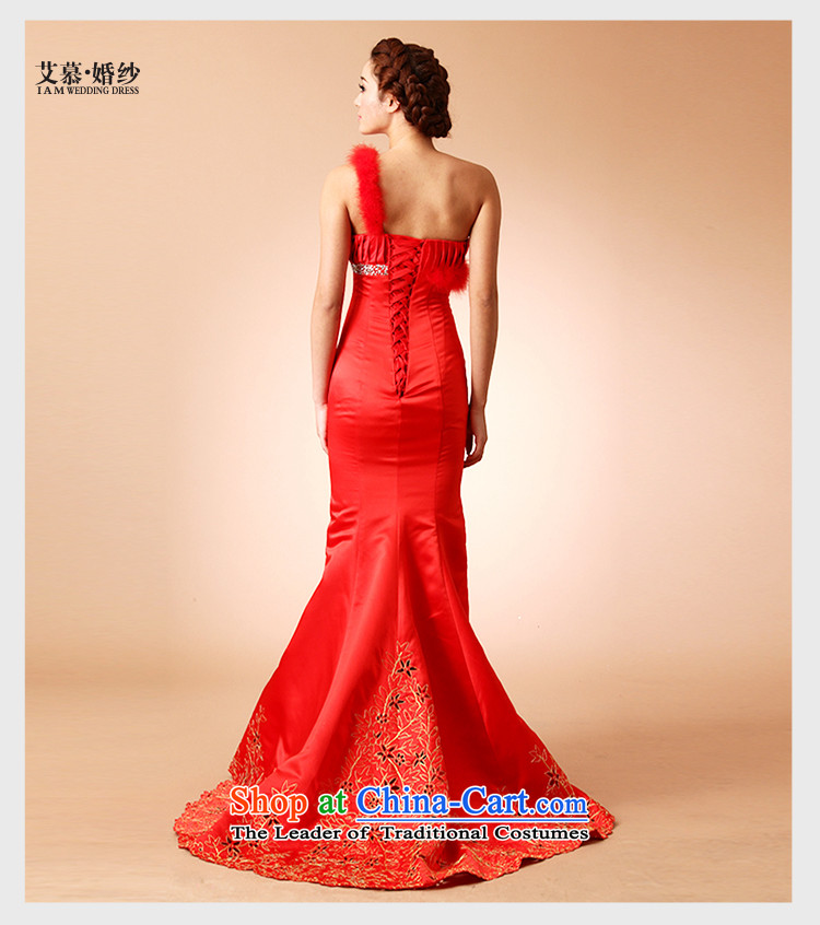 The 2015 new HIV Jane Eyre shoulder ostrich feathers satin lace small crowsfoot wedding dresses tail red big white red L picture, prices, brand platters! The elections are supplied in the national character of distribution, so action, buy now enjoy more preferential! As soon as possible.