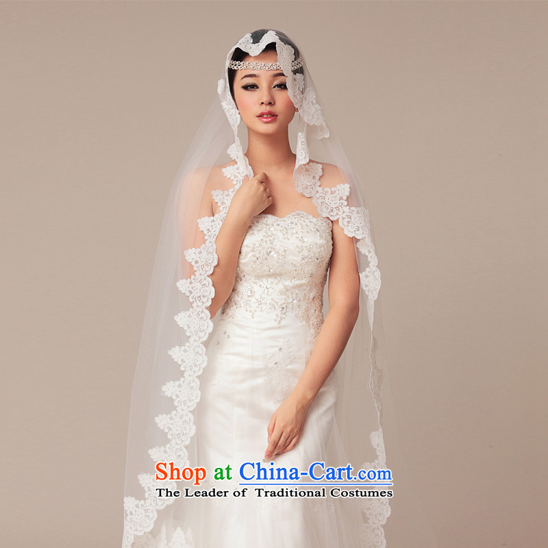 The 2015 new HIV at the strap satin lace long tail Stylish retro version korea diamond wedding White M, HIV in , , , shopping on the Internet