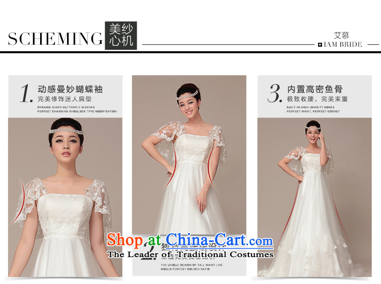 The 2015 new HIV wedding budding lace shawl Korean Princess tail wedding ivory L picture, prices, brand platters! The elections are supplied in the national character of distribution, so action, buy now enjoy more preferential! As soon as possible.