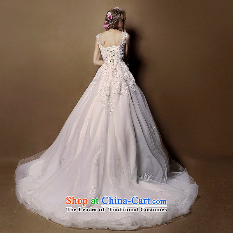 The 2015 new HIV the fuser lace semi permeable to erase chest princess bon bon skirt bride wedding dresses , HIV in white , , , shopping on the Internet