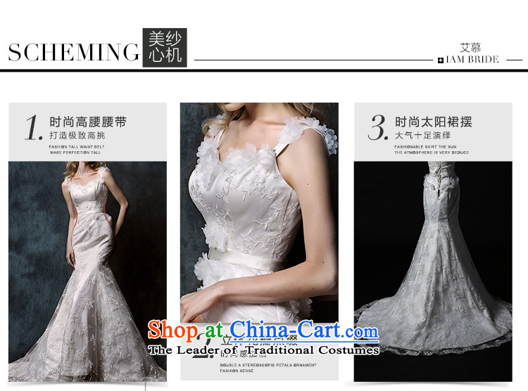 The 2015 new HIV Miu light depilation lace chest straps crowsfoot tail bride wedding dress White M picture, prices, brand platters! The elections are supplied in the national character of distribution, so action, buy now enjoy more preferential! As soon as possible.