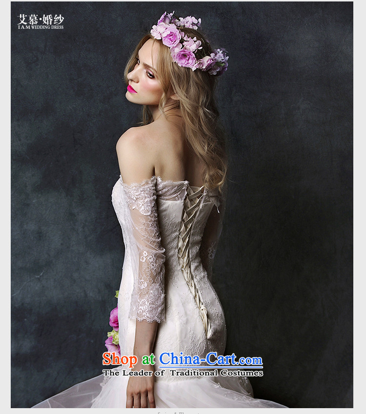 The new 2015 program covered by double-wiping the chest lace a crowsfoot long-sleeved brides field shoulder wedding dress white S picture, prices, brand platters! The elections are supplied in the national character of distribution, so action, buy now enjoy more preferential! As soon as possible.