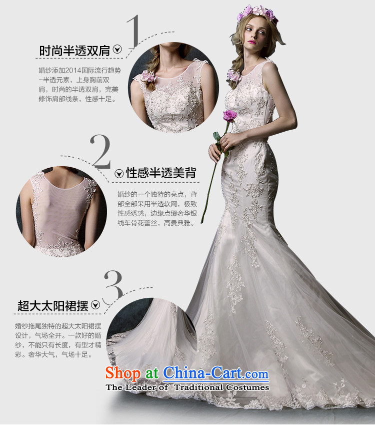 The Wedding 2015 HIV new early breast tissue semi permeable Yao lace crowsfoot tail bride wedding dress White M picture, prices, brand platters! The elections are supplied in the national character of distribution, so action, buy now enjoy more preferential! As soon as possible.