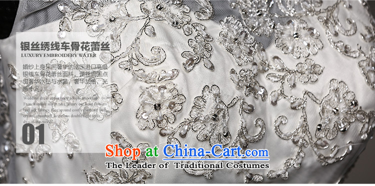 The Wedding 2015 HIV new early breast tissue semi permeable Yao lace crowsfoot tail bride wedding dress White M picture, prices, brand platters! The elections are supplied in the national character of distribution, so action, buy now enjoy more preferential! As soon as possible.