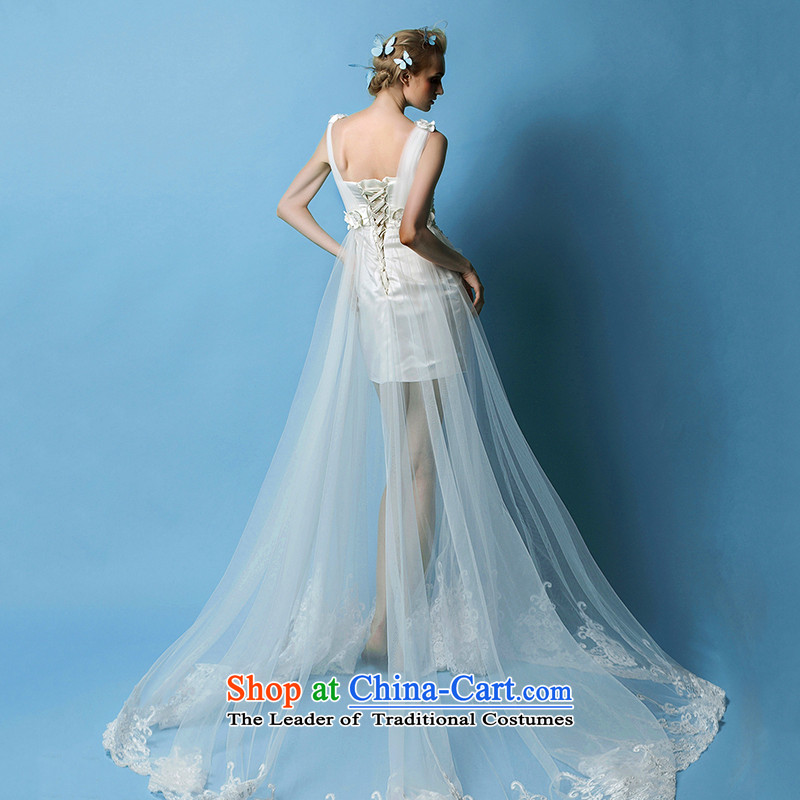 The Wedding 2015 HIV New Nga Yui shoulders a semi-permeable wiping the Chest) Bride short white wedding dresses , L, HIV in , , , shopping on the Internet