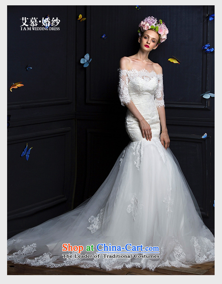 The 2015 new HIV Miu covered by a field with chest lace shoulder crowsfoot tail long-sleeved bride wedding dresses white S picture, prices, brand platters! The elections are supplied in the national character of distribution, so action, buy now enjoy more preferential! As soon as possible.