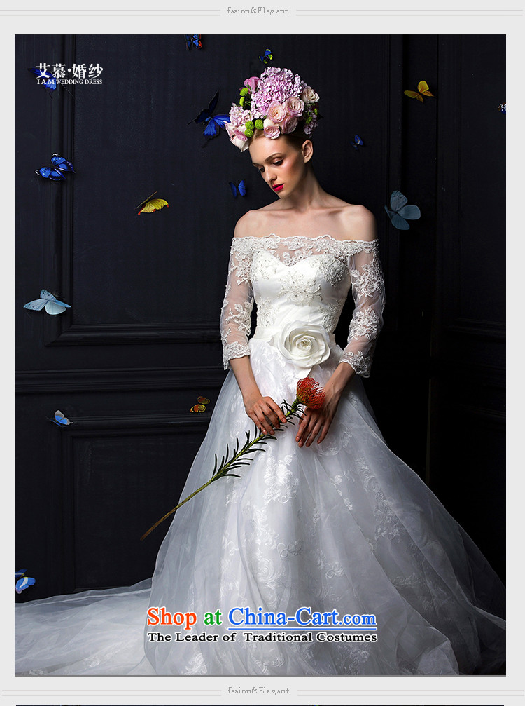 The 2015 new HIV Ling Xuan anointed chest lace a field long-sleeved tail brides shoulder wedding dress white S picture, prices, brand platters! The elections are supplied in the national character of distribution, so action, buy now enjoy more preferential! As soon as possible.