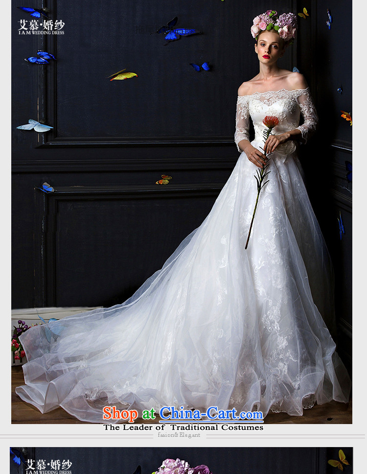 The 2015 new HIV Ling Xuan anointed chest lace a field long-sleeved tail brides shoulder wedding dress white S picture, prices, brand platters! The elections are supplied in the national character of distribution, so action, buy now enjoy more preferential! As soon as possible.
