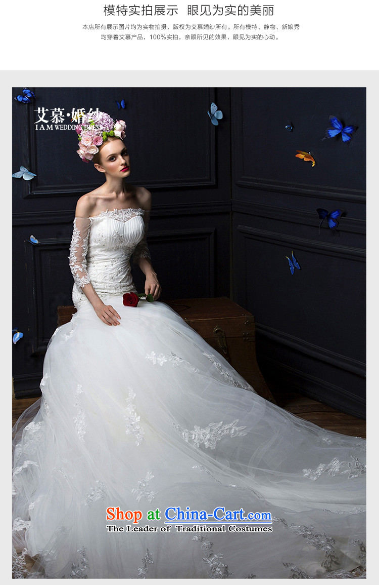 The new 2015 Program concept and Ms Audrey EU chest lace a field shoulder long-sleeved crowsfoot tail wedding dresses white L picture, prices, brand platters! The elections are supplied in the national character of distribution, so action, buy now enjoy more preferential! As soon as possible.