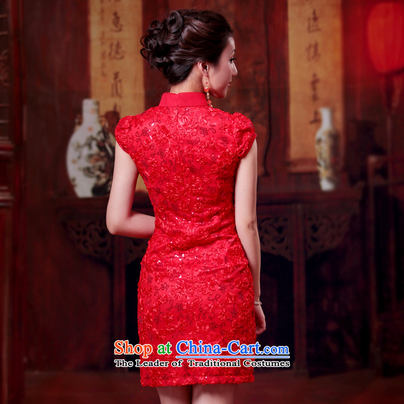After 2014 the new bride wind Chinese wedding wedding dress bride bows services qipao Red Dress 4 613 4 613 red XXL, ruyi wind shopping on the Internet has been pressed.