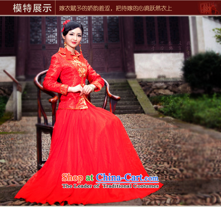 After a new wind autumn and winter bride folder cotton dress chinese red color wedding package long-sleeved dress cheongsam dress large 4068th 4068th XXL picture, prices, brand platters! The elections are supplied in the national character of distribution, so action, buy now enjoy more preferential! As soon as possible.