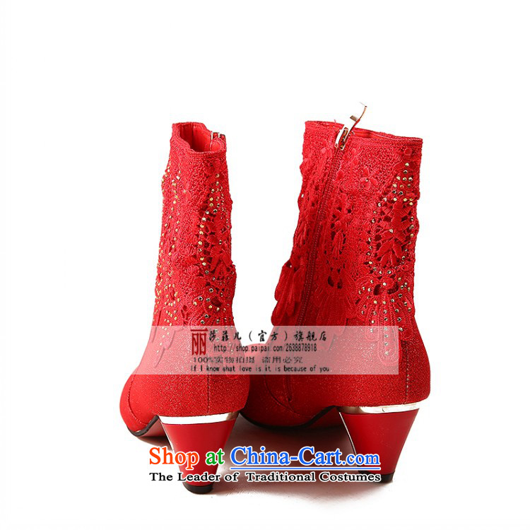 Marriage wears the autumn and winter of 2014 Ladies Boot red boots the the high-heel marriage marriage shoes with rough shoes bride Baseball Shoes and Boots in winter boots 10-cm with 35 pictures, prices, brand platters! The elections are supplied in the national character of distribution, so action, buy now enjoy more preferential! As soon as possible.