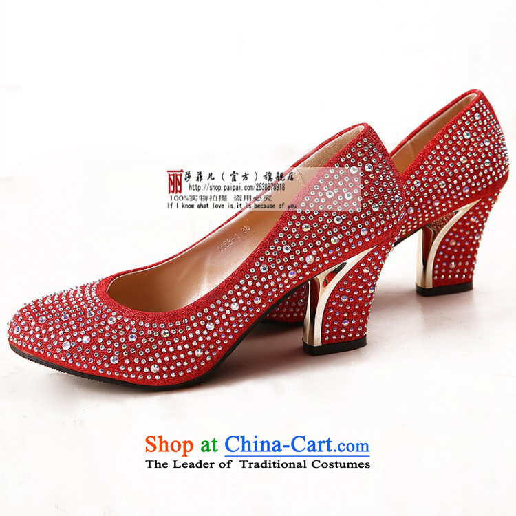 The spring and autumn of 2014 Korea Princess marriage in bold red shoes with nightclubs the the high-heel shoes cross strap waterproof desktop womens single 6 cm with red shoes 38 pictures, prices, brand platters! The elections are supplied in the national character of distribution, so action, buy now enjoy more preferential! As soon as possible.