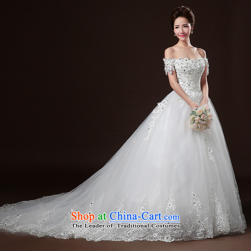 Beverly Ting Wedding 2015 new word winter shoulder bags shoulder length tail wedding chest-style with lace brides fall, diamond wedding dress white tailored, Beverly (tingbeier ting) , , , shopping on the Internet