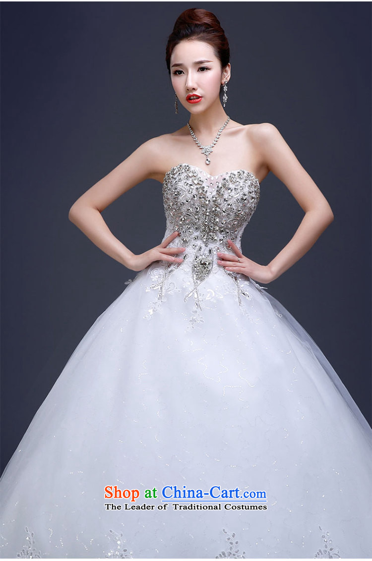 Beverly Ting wedding dresses new stylish Korean 2015 Long Tail bride anointed chest water yard white drill large retro winter White M picture, prices, brand platters! The elections are supplied in the national character of distribution, so action, buy now enjoy more preferential! As soon as possible.
