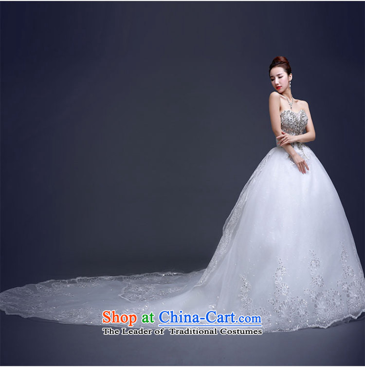 Beverly Ting wedding dresses new stylish Korean 2015 Long Tail bride anointed chest water yard white drill large retro winter White M picture, prices, brand platters! The elections are supplied in the national character of distribution, so action, buy now enjoy more preferential! As soon as possible.