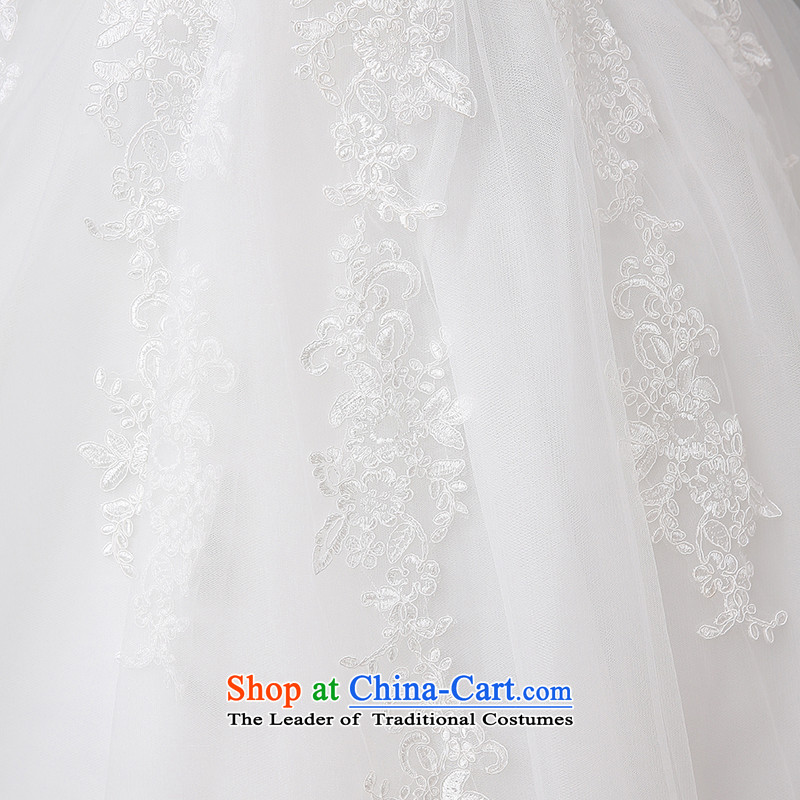 The HIV NEW 2015 wedding dress sweet lace anointed chest Korean video thin straps Sau San marriages to align the princess H-36 yarn  , L, HIV Miele White , , , shopping on the Internet