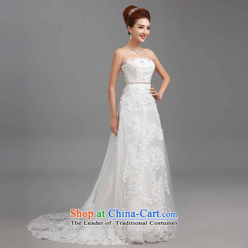 Hiv Miele wedding dresses 2015 New Silk flower buds anointed chest diamond belt irrepressible princess small trailing Korean video thin straps Sau San H-83 XXL, HIV Miele shopping on the Internet has been pressed.