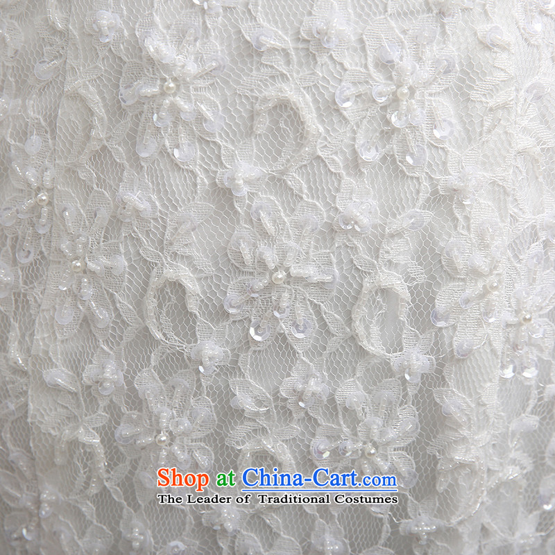 Hiv Miele Wedding 2015 new stylish wedding dresses strap small trailing Princess Sau San video lace anointed chest thin package and skirt H-84 crowsfoot White XL, HIV Miele shopping on the Internet has been pressed.