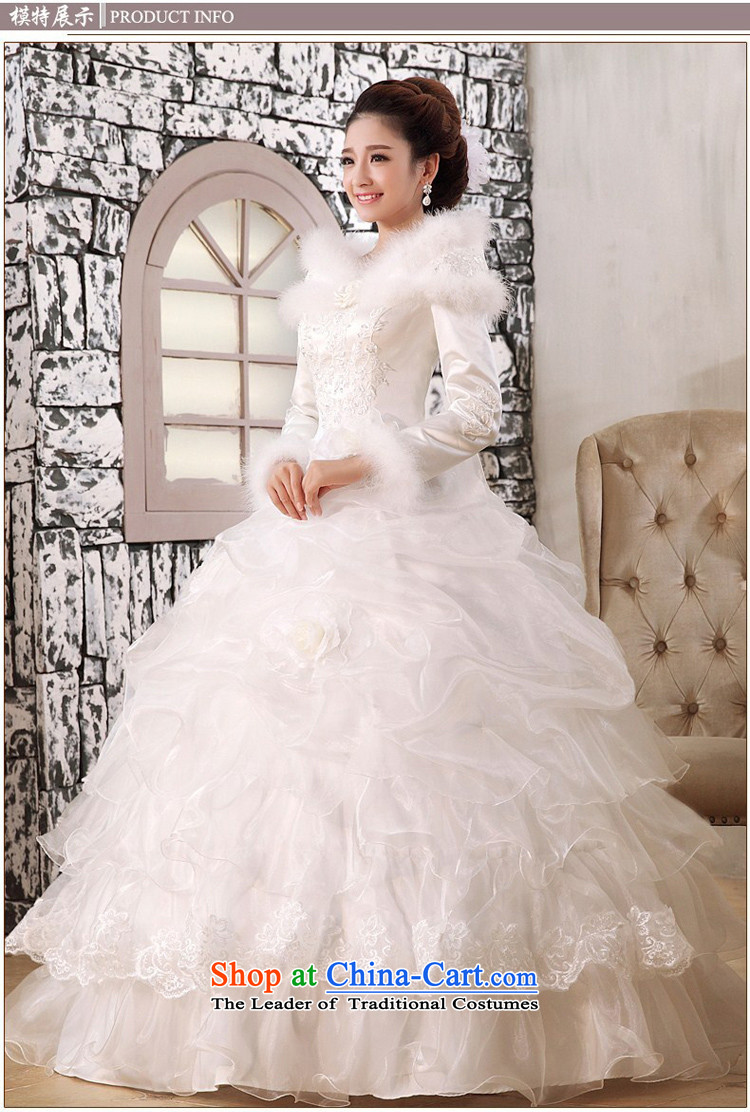 7 Color 7 tone Korean Winter, 2015 wedding dress winter large long-sleeved white thick winter clothing pregnant women high waist cotton wedding H047 white strap XXL picture, prices, brand platters! The elections are supplied in the national character of distribution, so action, buy now enjoy more preferential! As soon as possible.