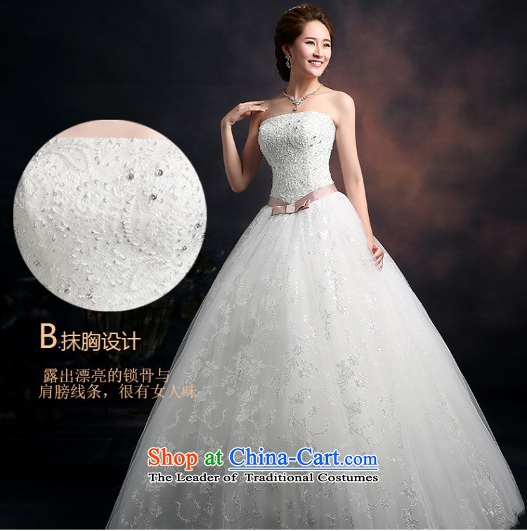 Beverly Ting 2015 new spring and summer wedding dress autumn Korean fashion and to align the chest wedding large tie princess bon bon skirt White XL Photo, prices, brand platters! The elections are supplied in the national character of distribution, so action, buy now enjoy more preferential! As soon as possible.