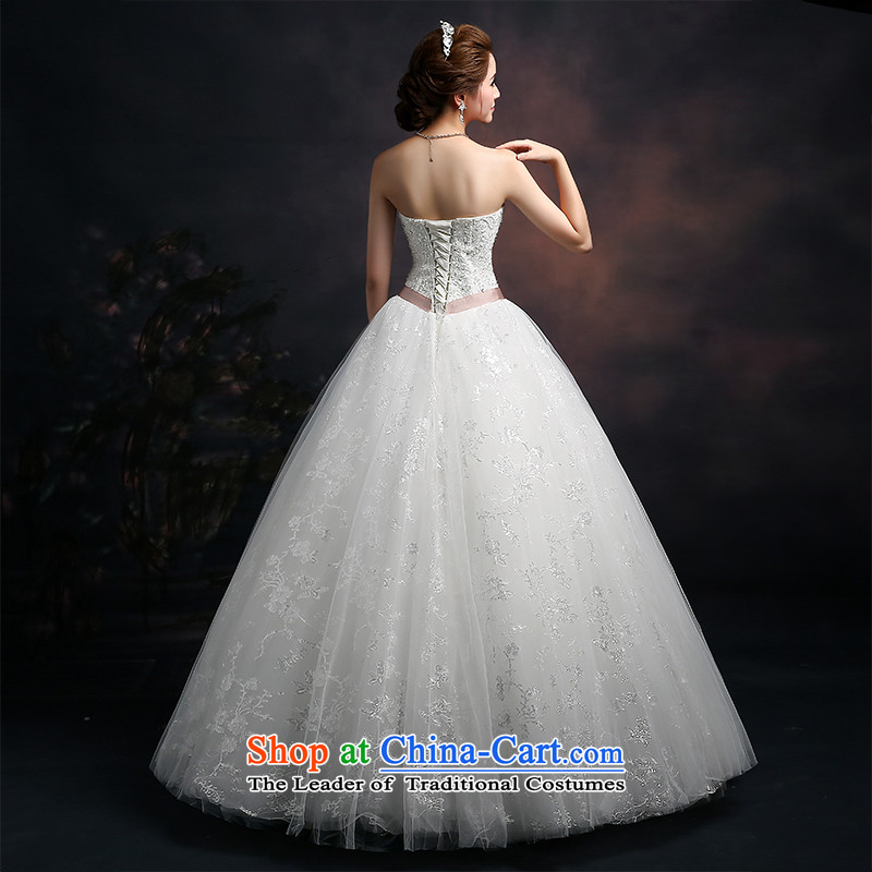 Beverly Ting 2015 new spring and summer wedding dress autumn Korean fashion and to align the chest wedding large tie princess bon bon skirt White XL, Beverly (tingbeier ting) , , , shopping on the Internet