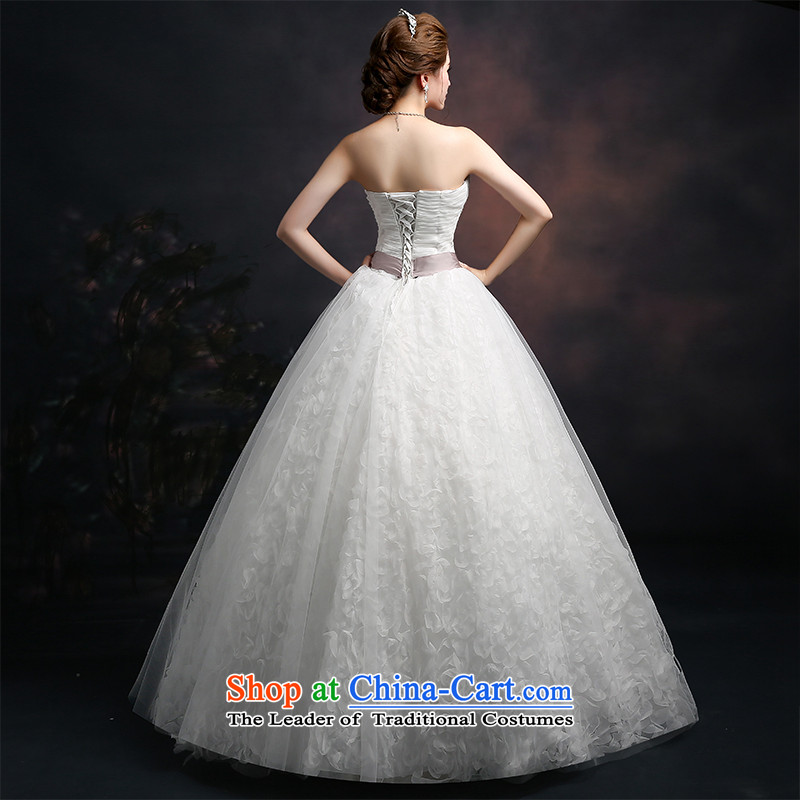 Beverly Ting 2015 new spring and summer and autumn wedding chest Korean modern marriages straps wedding dresses to align graphics Sau San thin white L, Beverly (tingbeier ting) , , , shopping on the Internet