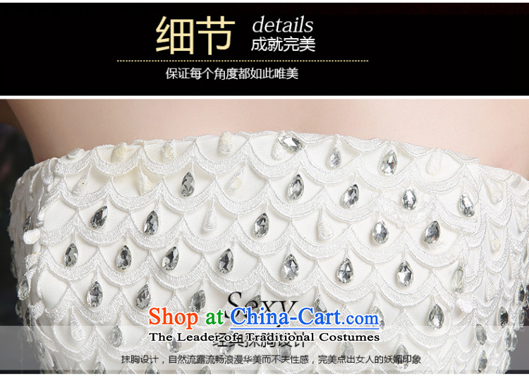 Beverly Ting wedding dresses 2015 new spring and summer and chest diamond wedding foutune straps Korean large stylish wedding alignment of the funds from the white M picture, prices, brand platters! The elections are supplied in the national character of distribution, so action, buy now enjoy more preferential! As soon as possible.