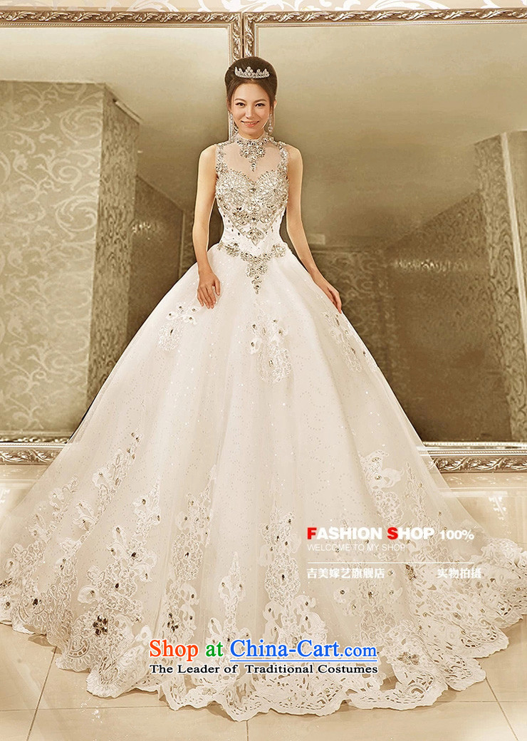 Pre-sale - American married new 2015 Korea Art Edition Princess skirt tail HT7211 dress video thin bride water drilling wedding no lace 1.5 m tail XS picture, prices, brand platters! The elections are supplied in the national character of distribution, so action, buy now enjoy more preferential! As soon as possible.