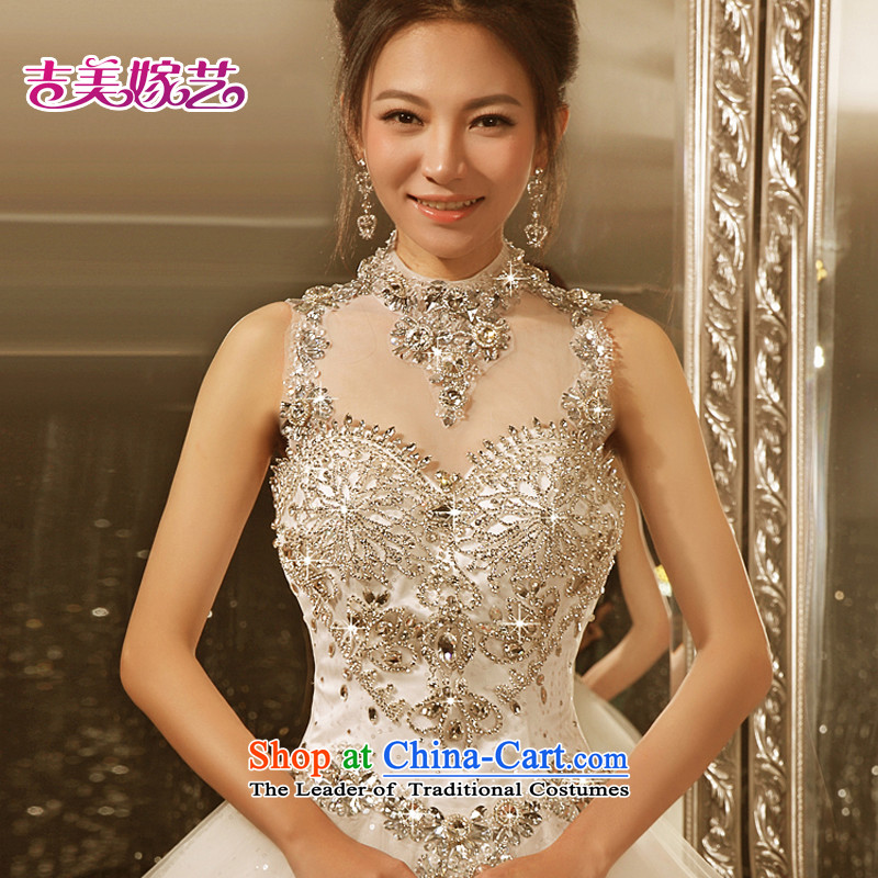 Pre-sale - American married new 2015 Korea Art Edition Princess skirt tail HT7211 dress video thin bride water drilling wedding no lace 1.5 m tail XS, Kyrgyz-US married arts , , , shopping on the Internet