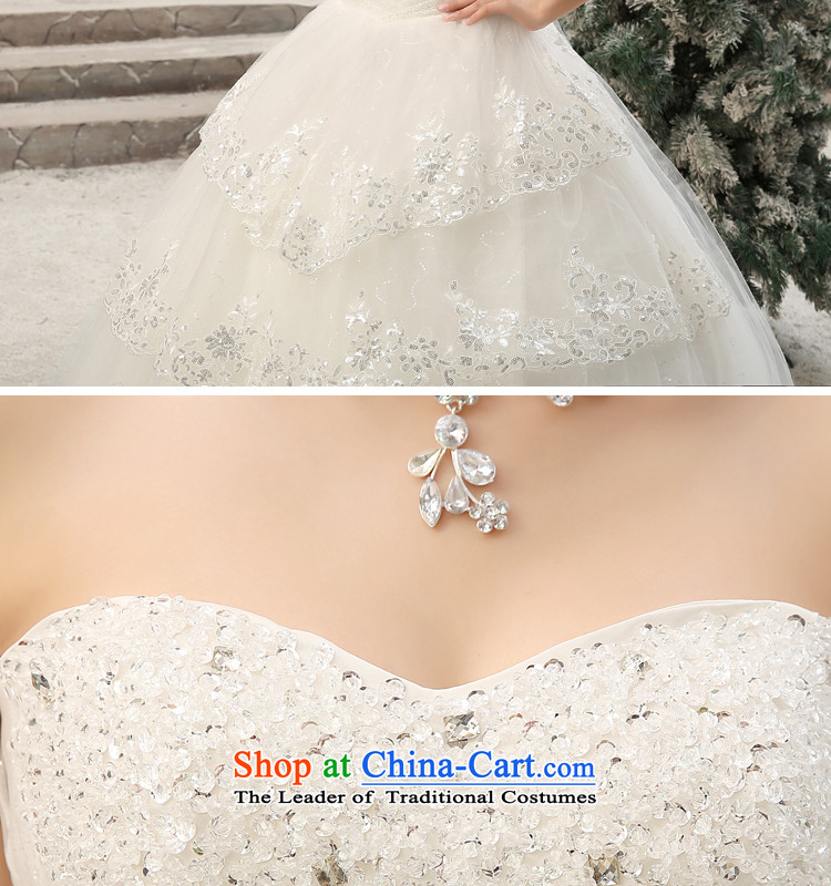 Talk to Her Wedding 2015 new Korean fashion, wiping the Chest straps video code thin diamond bride wedding dress custom thick mm White XL Photo wedding, prices, brand platters! The elections are supplied in the national character of distribution, so action, buy now enjoy more preferential! As soon as possible.