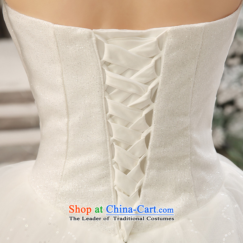 Talk to Her Wedding 2015 new Korean fashion, wiping the Chest straps video code thin diamond bride wedding dress custom thick mm wedding White XL, whisper to Madame shopping on the Internet has been pressed.